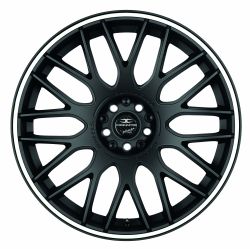 KARIZZMA Mattblack Puresports / Color Trim weiss 8.5x19