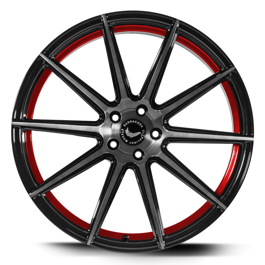 PROJECT 2.0 Higloss-Black brushed Surface/undercut Colour trim rot 9.5x22