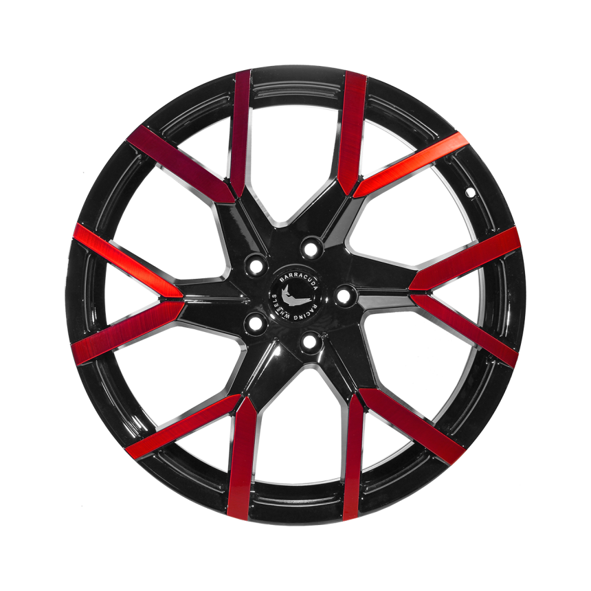 TZUNAMEE EVO Black gloss Flashred 9x20