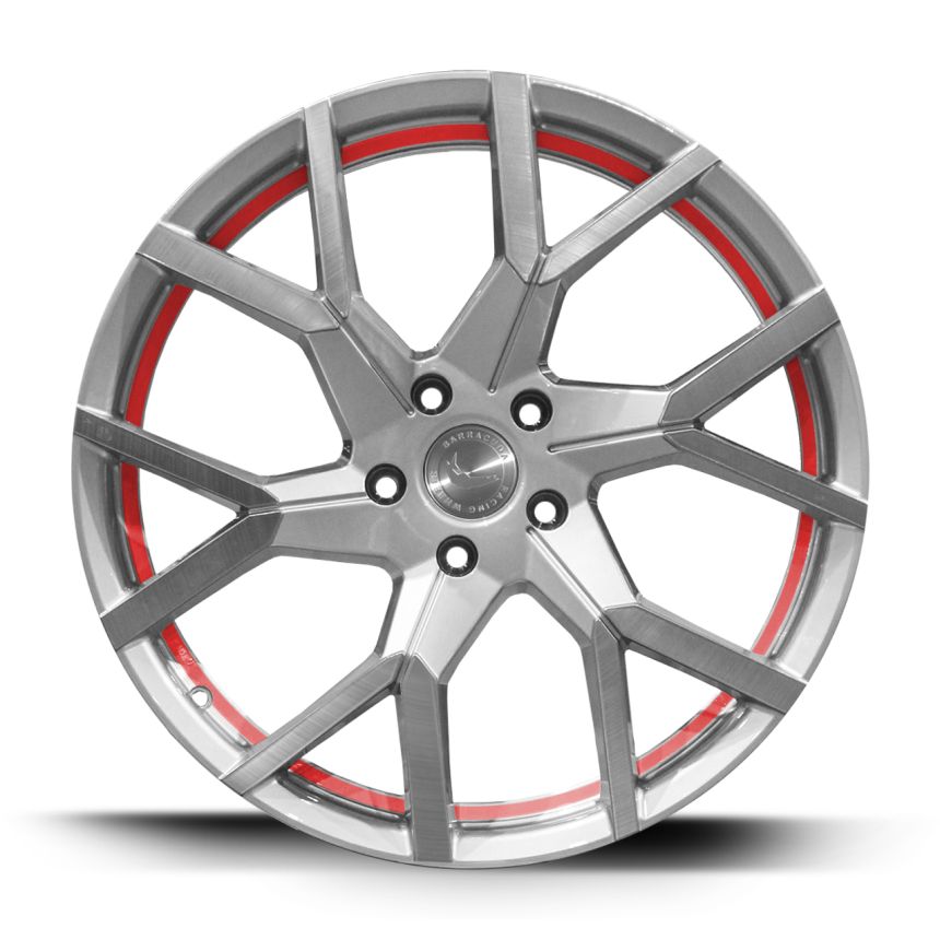 TZUNAMEE EVO Silver brushed undercut Trimline red 9x20