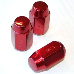 Punainen aluvannemutteri 1,25mm nousu, 12mm