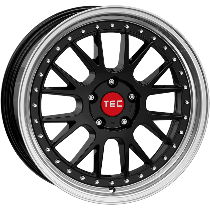 GTE Black polished lip CB: 65.1 8x18