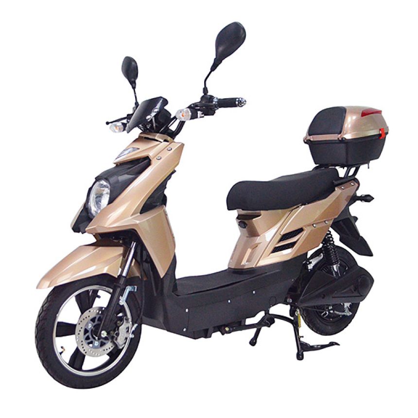 e-Scooter 2.0, Gold 1,4kWh lithium akku ja 3A laturi