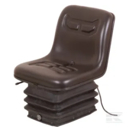 gopart PVC-istuin, ilmajousitettu, kapea jousisarja, vaakasuuntainen