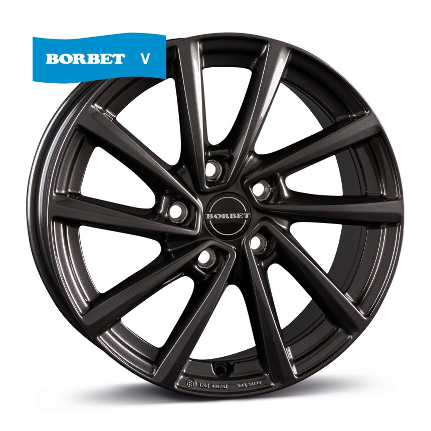 V mistral anthracite glossy 7.0x19