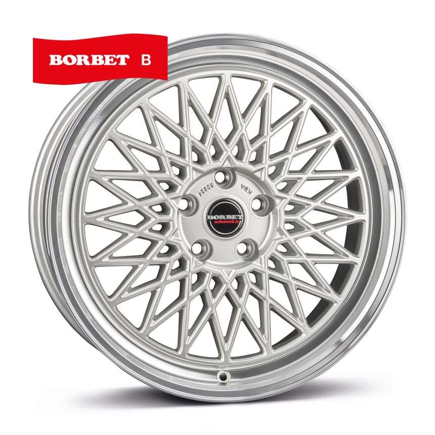 B silver rim polished 7x17