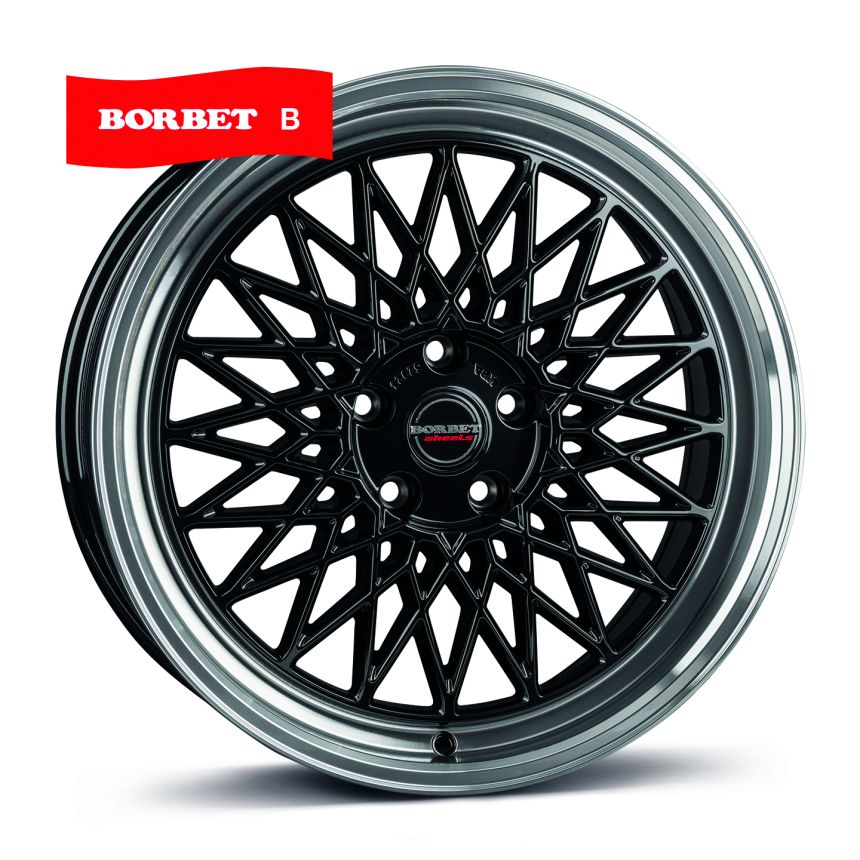 B black rim polished 8.5x19
